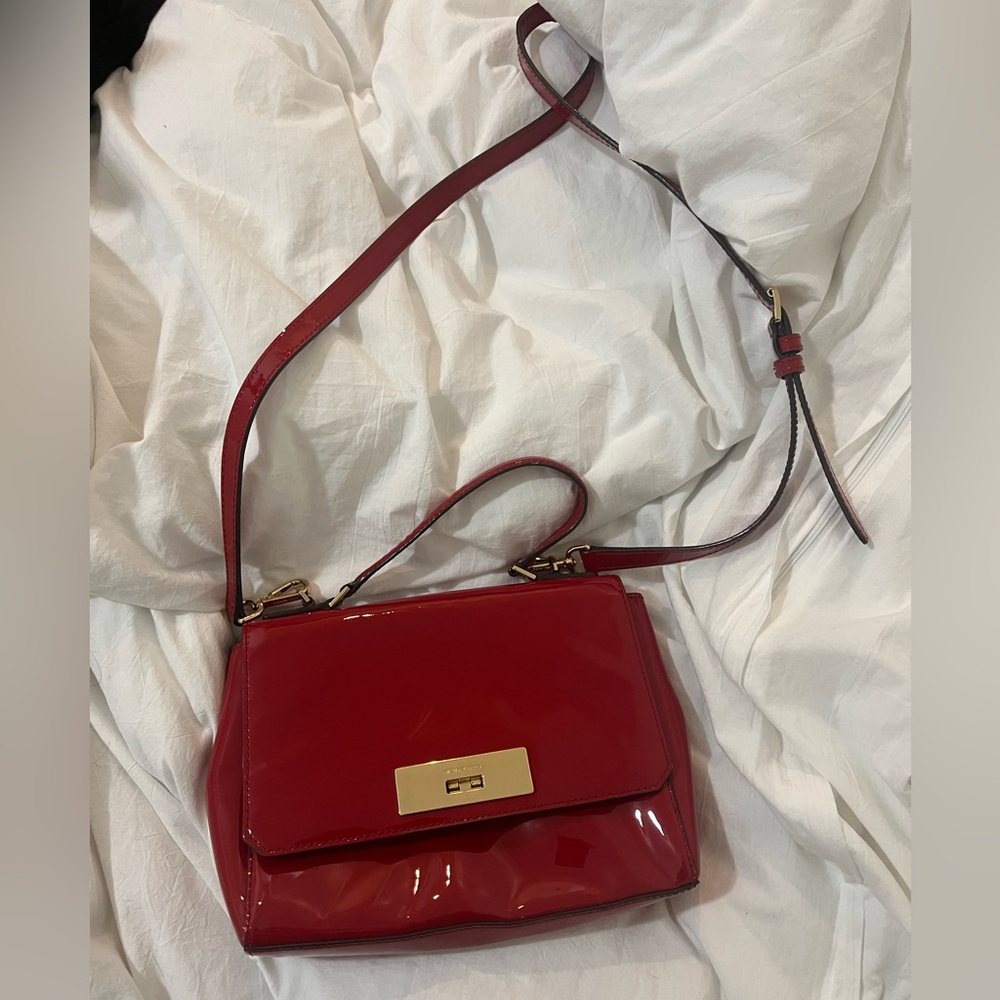 Michael Kors Beige and Red Shoulder Bag